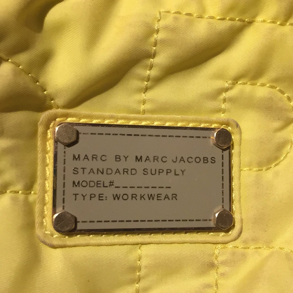 Marc by Marc Jacobs quilted yellow bag